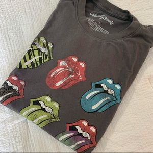 Gray Rolling Stones graphic tee, size L